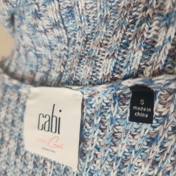 Cabi Love Carol Napa Vest Sleeveless Duster Cardigan Marled Knit Sz Small - Picture 8 of 9